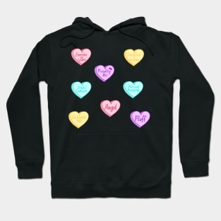 Fanfiction Trope Loveheart Stickers Hoodie